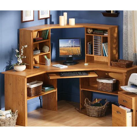 corner computer desk|corner computer desk without hutch.